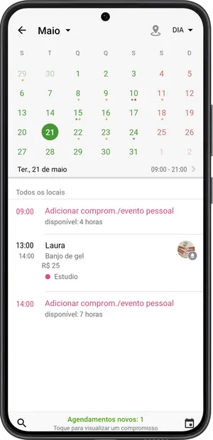 Adicionar um evento pessoal 1
